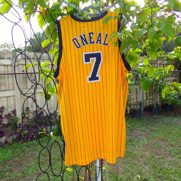 Reebok JERMAINE O'NEAL No. 7 INDIANA PACERS SZ 54 Jersey in very good condition - Picture 2 of 12